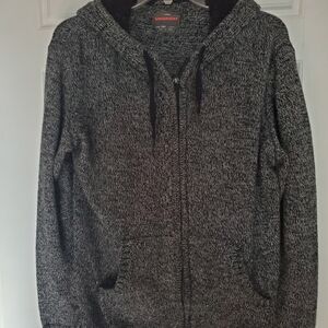 Unionbay Black and Gray Zip-Up Hoodie